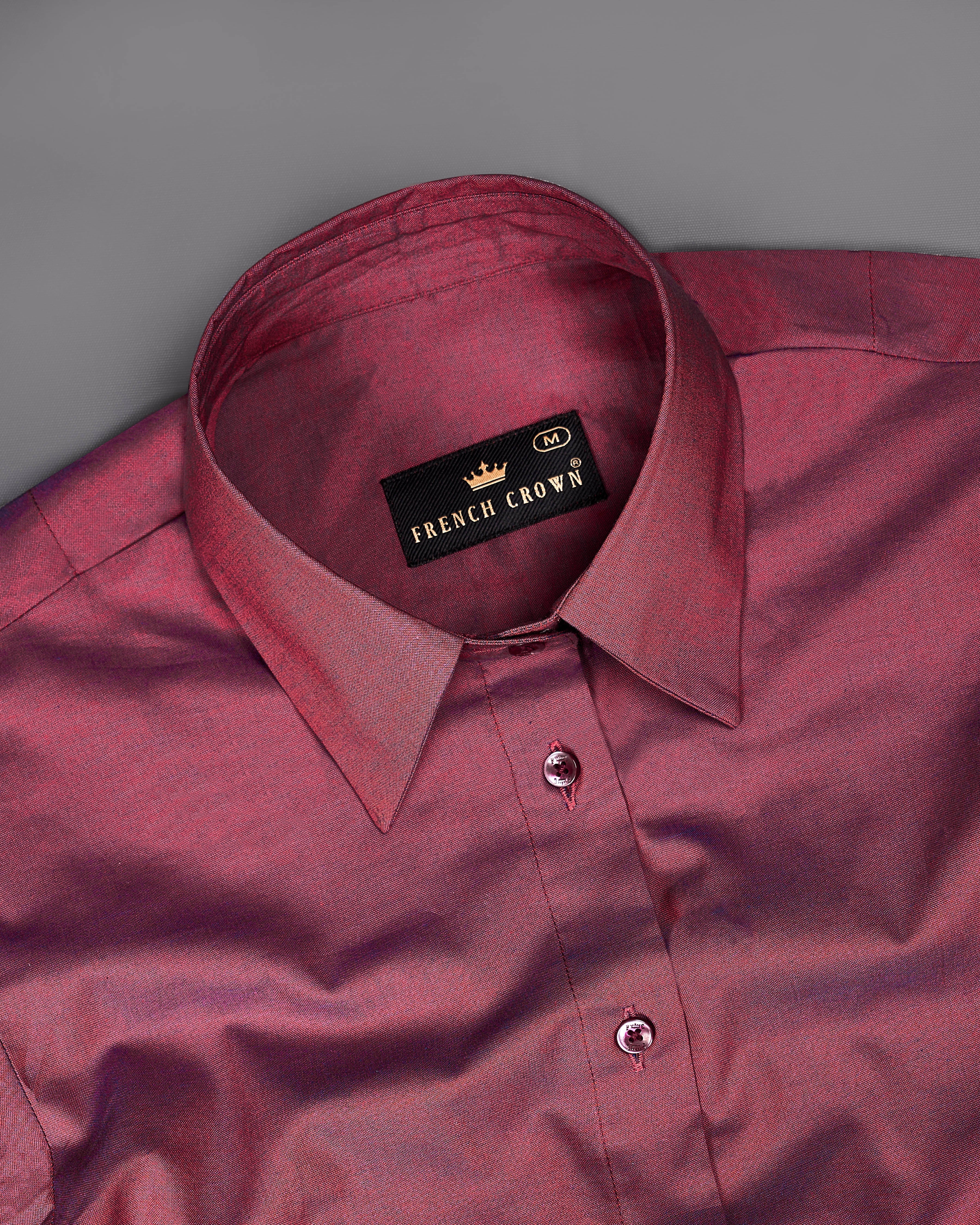 Cordovan Maroon Premium Cotton Shirt WS051-MN-32, WS051-MN-34, WS051-MN-36, WS051-MN-38, WS051-MN-40, WS051-MN-42