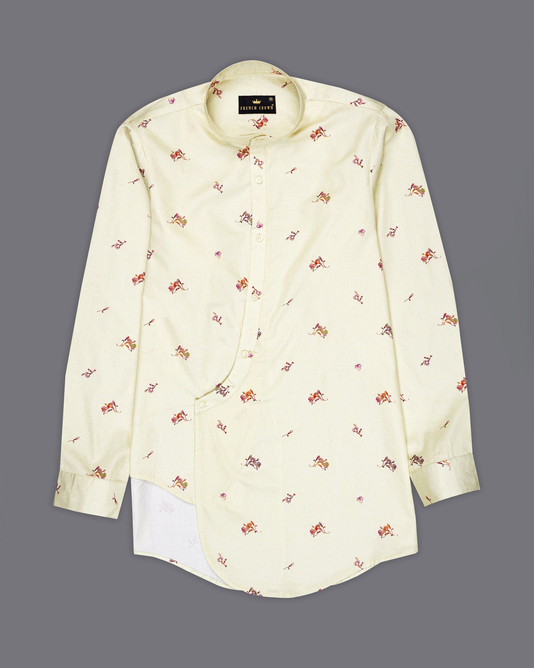 Merino Beige Printed Super Soft Premium Cotton Women’s Shirt WS058-M-32, WS058-M-34, WS058-M-36, WS058-M-38, WS058-M-40, WS058-M-42